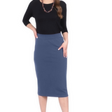 Mid-Calf Pencil Skirt - Versatile Classic