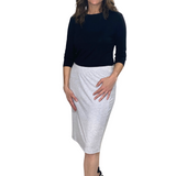 Super Soft Ribbed Knee Length Pencil Skirt