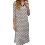 Past The Knee T-Shirt Dress - Comfortable A-Line Silhouette
