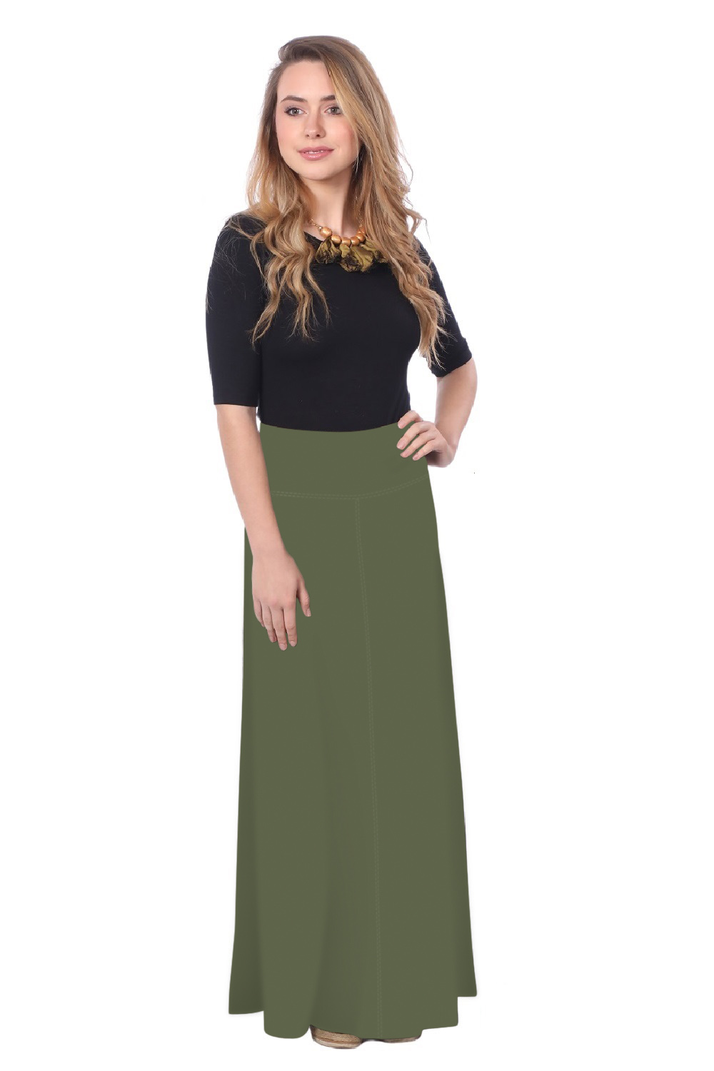 Maxi Skirt for Womens Flowing A-line