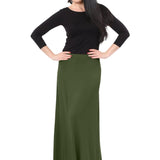 Flowing A-Line Maxi Skirt - Stretch Comfort Waistband