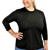 Swim Top 3/4 Sleeve for Women Plus Size