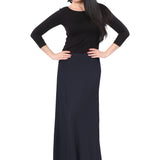 Flowing A-Line Maxi Skirt - Stretch Comfort Waistband