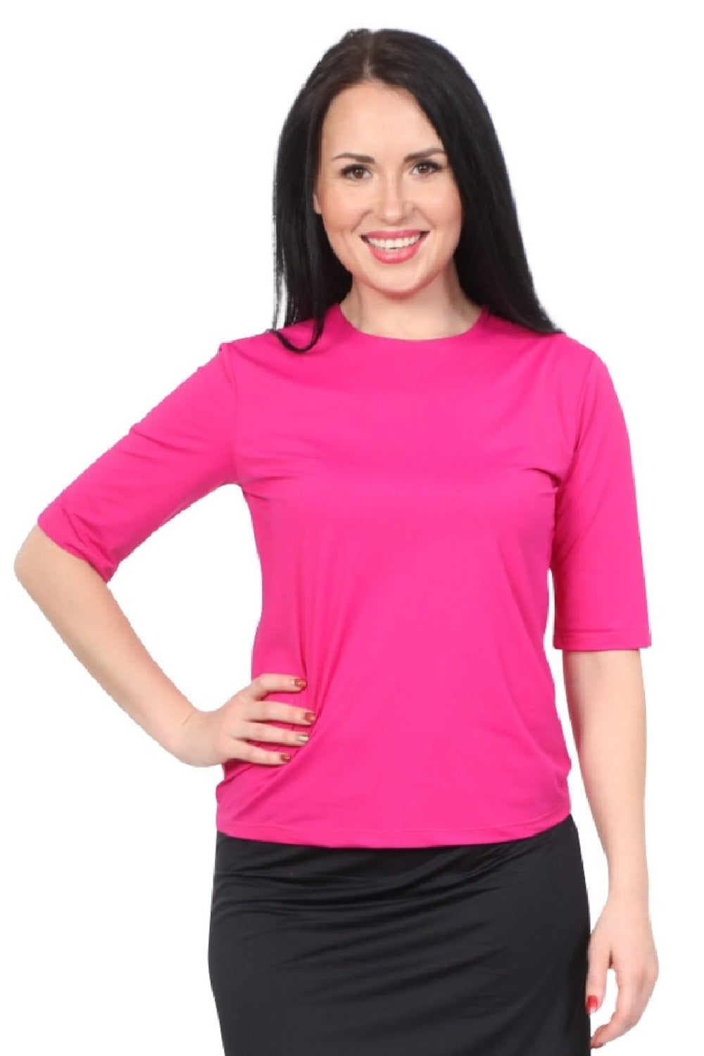 Modest Elbow Sleeve Swim & Running/Exercise Shirt - UV 50 Protection