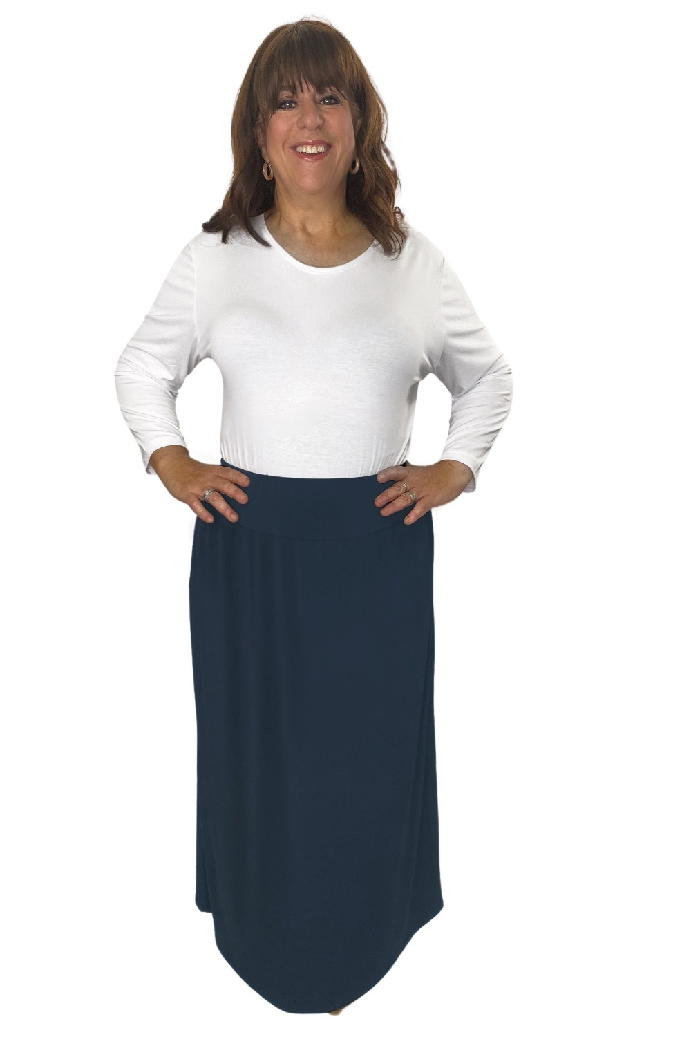 Long Dressy Skirt for Plus Sized Women