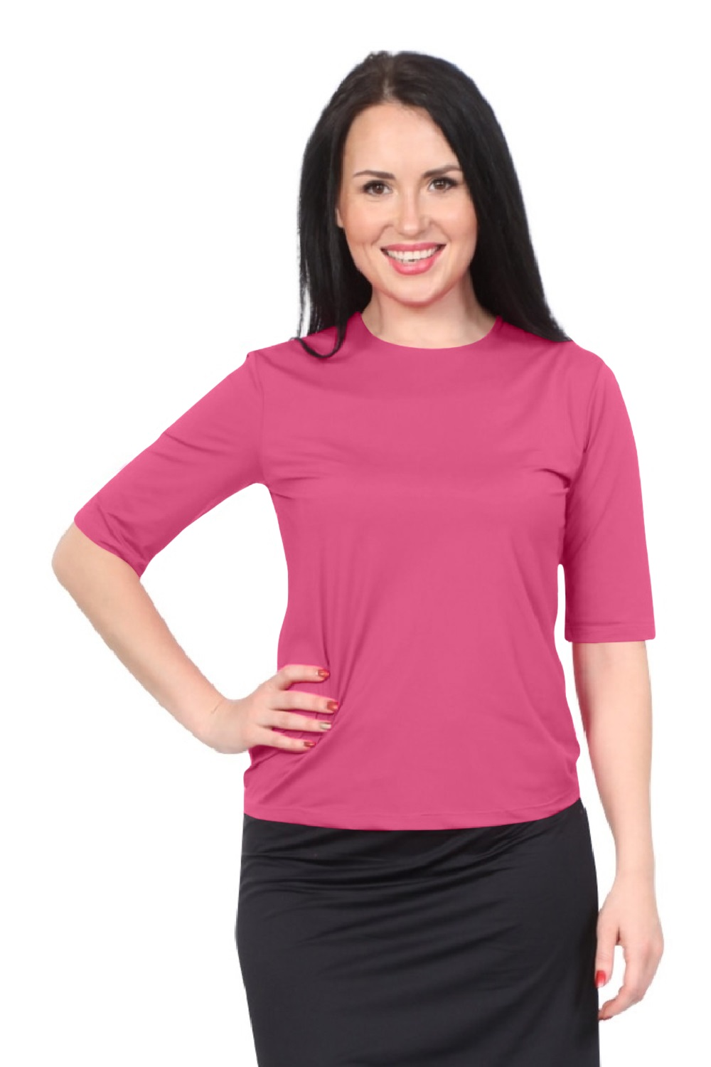 Modest Elbow Sleeve Swim & Running/Exercise Shirt - UV 50 Protection