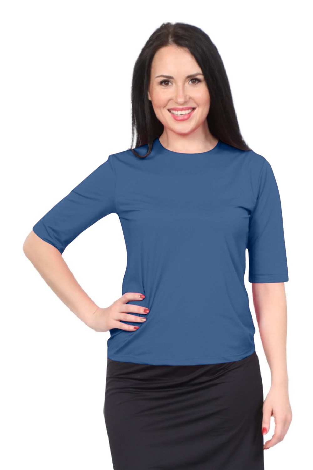 Modest Elbow Sleeve Swim & Running/Exercise Shirt - UV 50 Protection