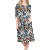 Past The Knee T-Shirt Dress - Comfortable A-Line Silhouette