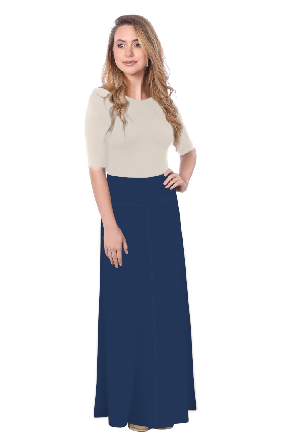 Maxi Skirt for Womens Flowing A-line