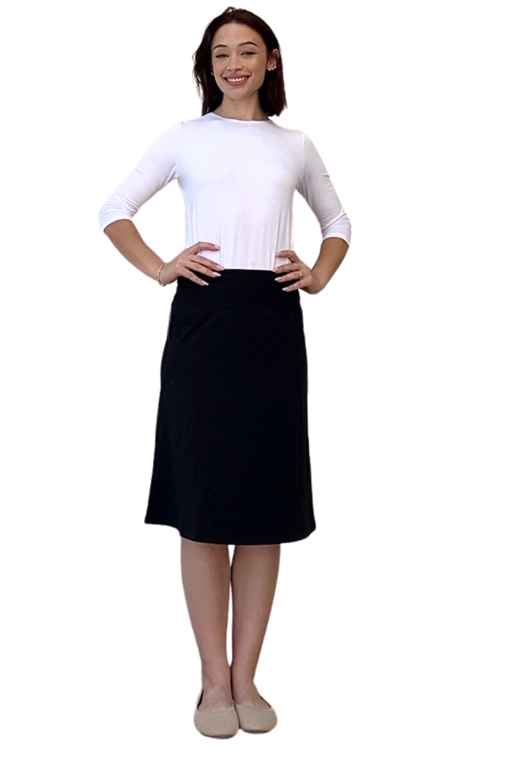 Sports Skirt Slight A Line Cotton Spandex for Women