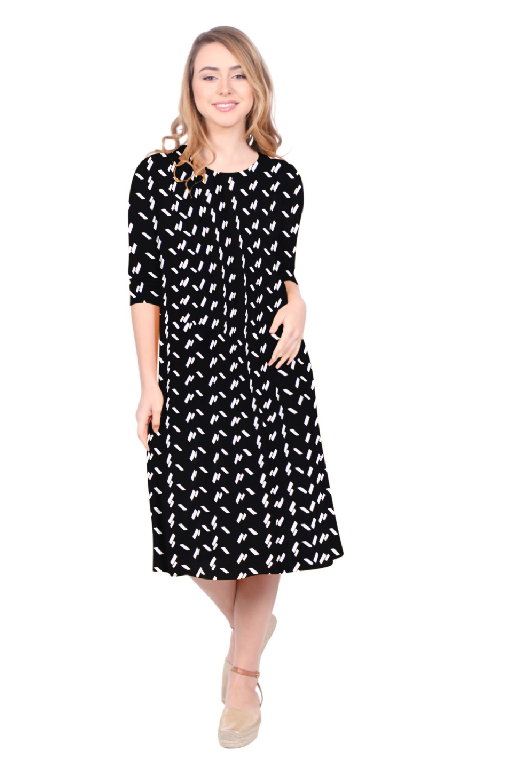 Past The Knee T-Shirt Dress - Comfortable A-Line Silhouette