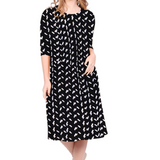 Past The Knee T-Shirt Dress - Comfortable A-Line Silhouette