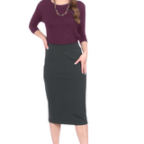 Mid-Calf Pencil Skirt - Versatile Classic