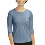 Womens 3/4 Sleeve Shell Top