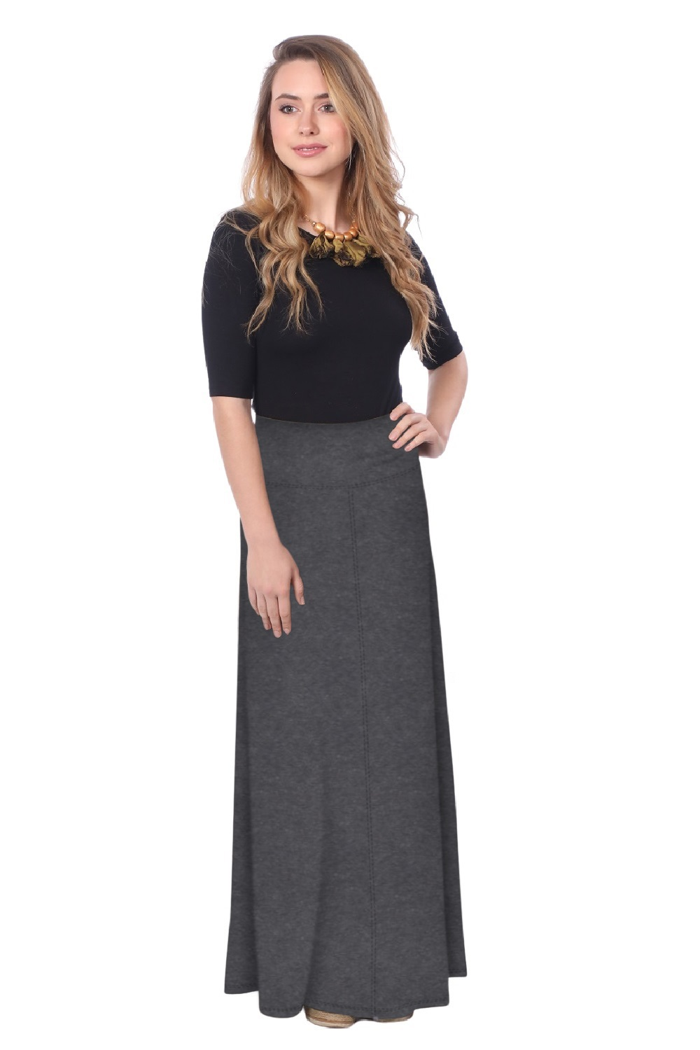 Maxi Skirt for Womens Flowing A-line