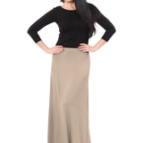 Flowing A-Line Maxi Skirt - Stretch Comfort Waistband