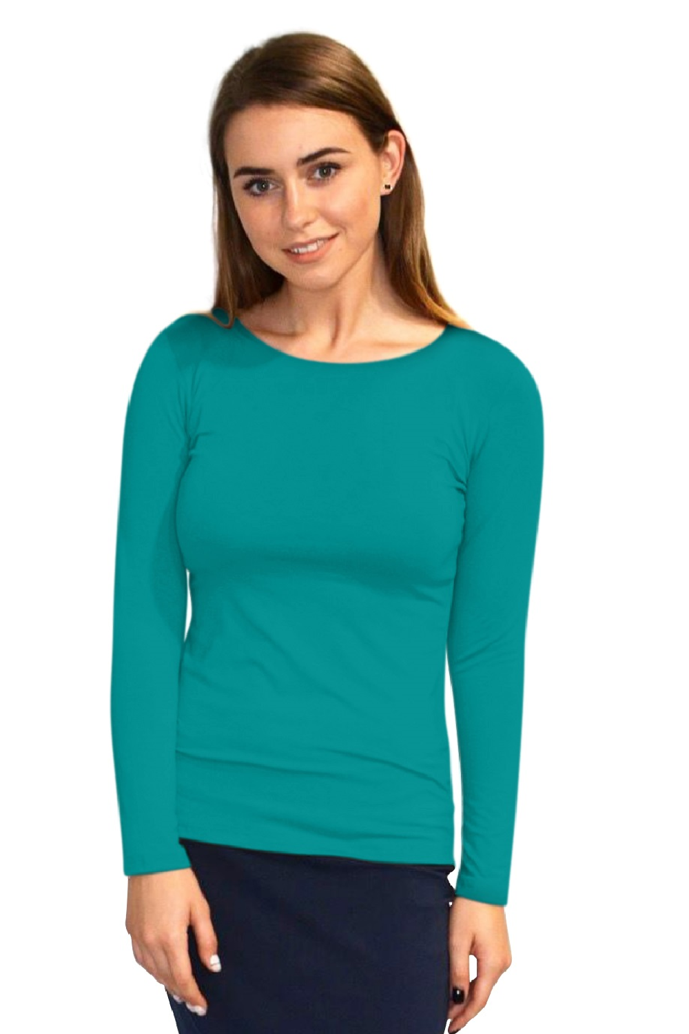 Essential Round-Neck Layering Top - Long Sleeve