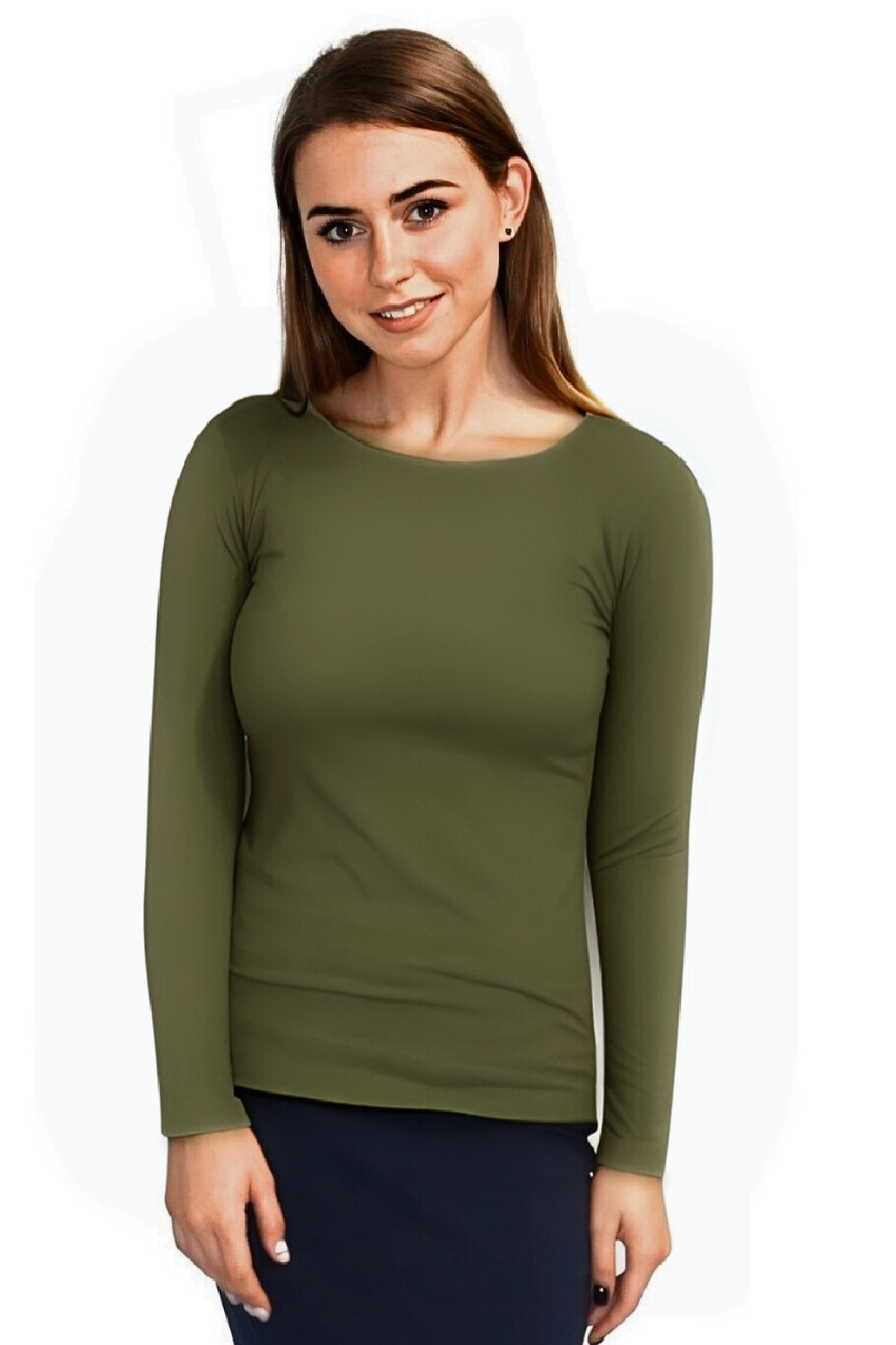 Essential Round-Neck Layering Top - Long Sleeve