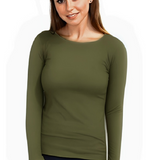 Essential Round-Neck Layering Top - Long Sleeve