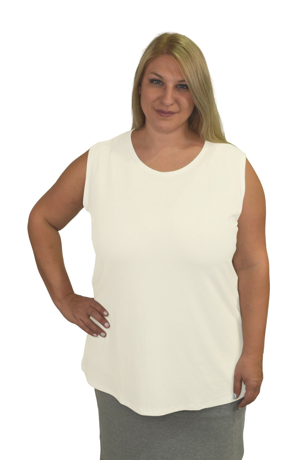 Premium Sleeveless Shell Top with Full Shoulder Coverage - Layering Tank Top