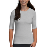 Fitted Layering Shell - Modest Round Neck with Elbow Sleeves