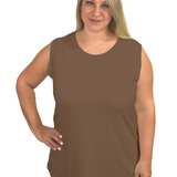 Premium Sleeveless Shell Top with Full Shoulder Coverage - Layering Tank Top