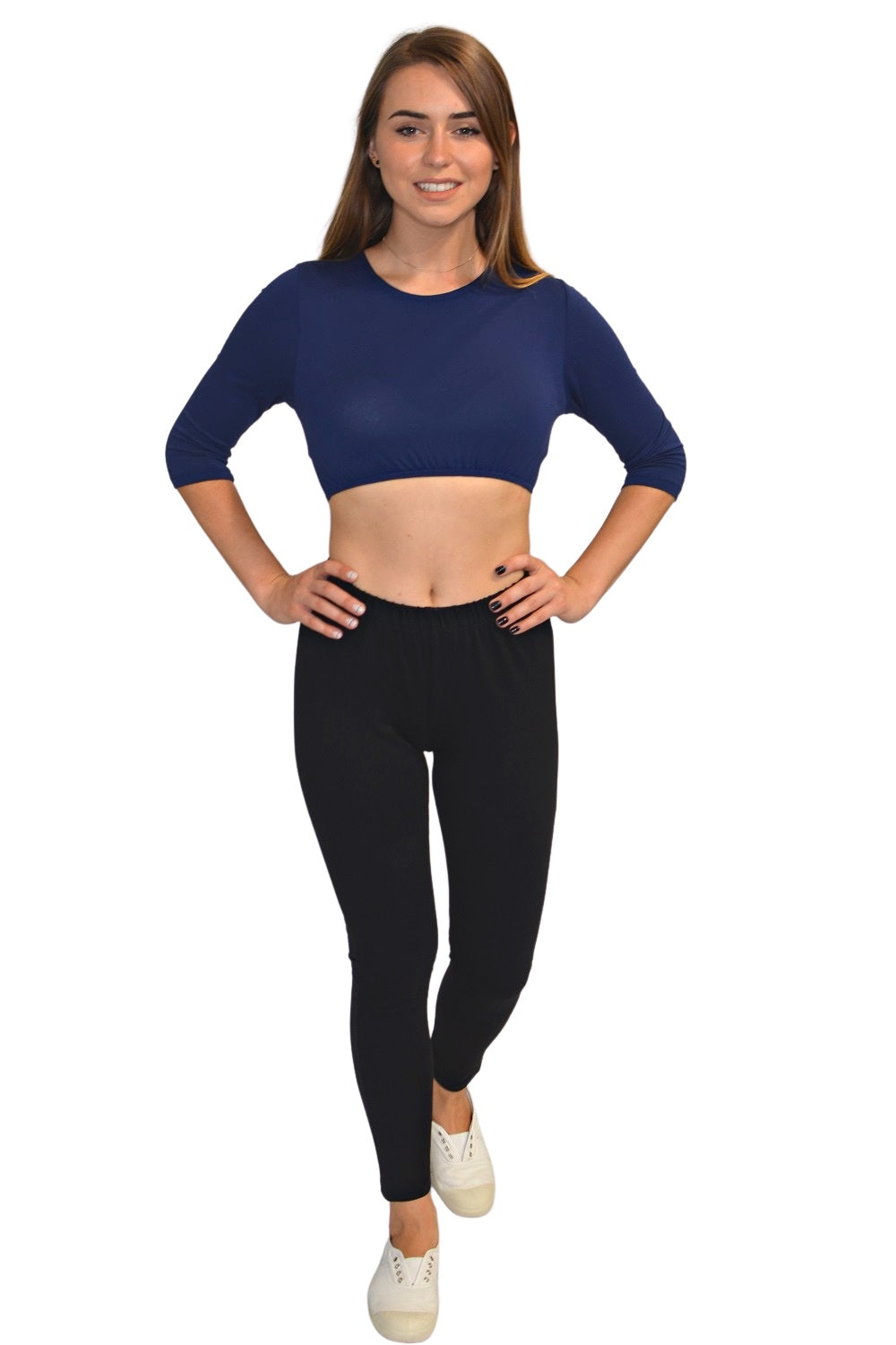 Cotton Spandex Full Length Leggings 10% Spandex for Women