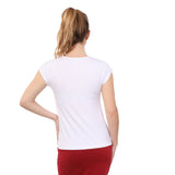 Cap Sleeve Layering Top with Modest Crew Neck - Comfort Basics