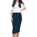 Mid-Calf Pencil Skirt - Versatile Classic