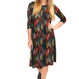 Past The Knee T-Shirt Dress - Comfortable A-Line Silhouette