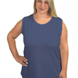 Premium Sleeveless Shell Top with Full Shoulder Coverage - Layering Tank Top